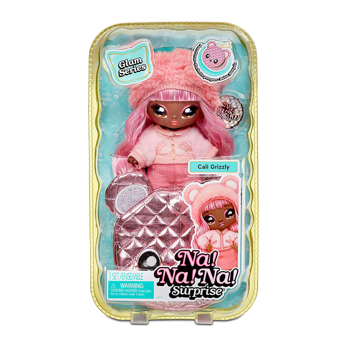 

Игровой набор с куклой NA! NA! NA! SURPRISE серии "Glam" - Кейла гризли (с аксессуарами) 575351