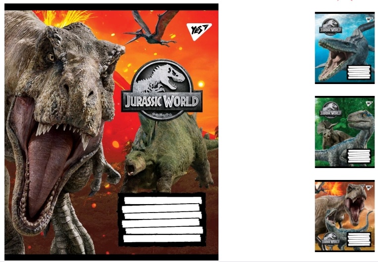 

Набор тетрадей 36 листов в клетку YES Jurassic World. Genetic failure 15 штук 765396