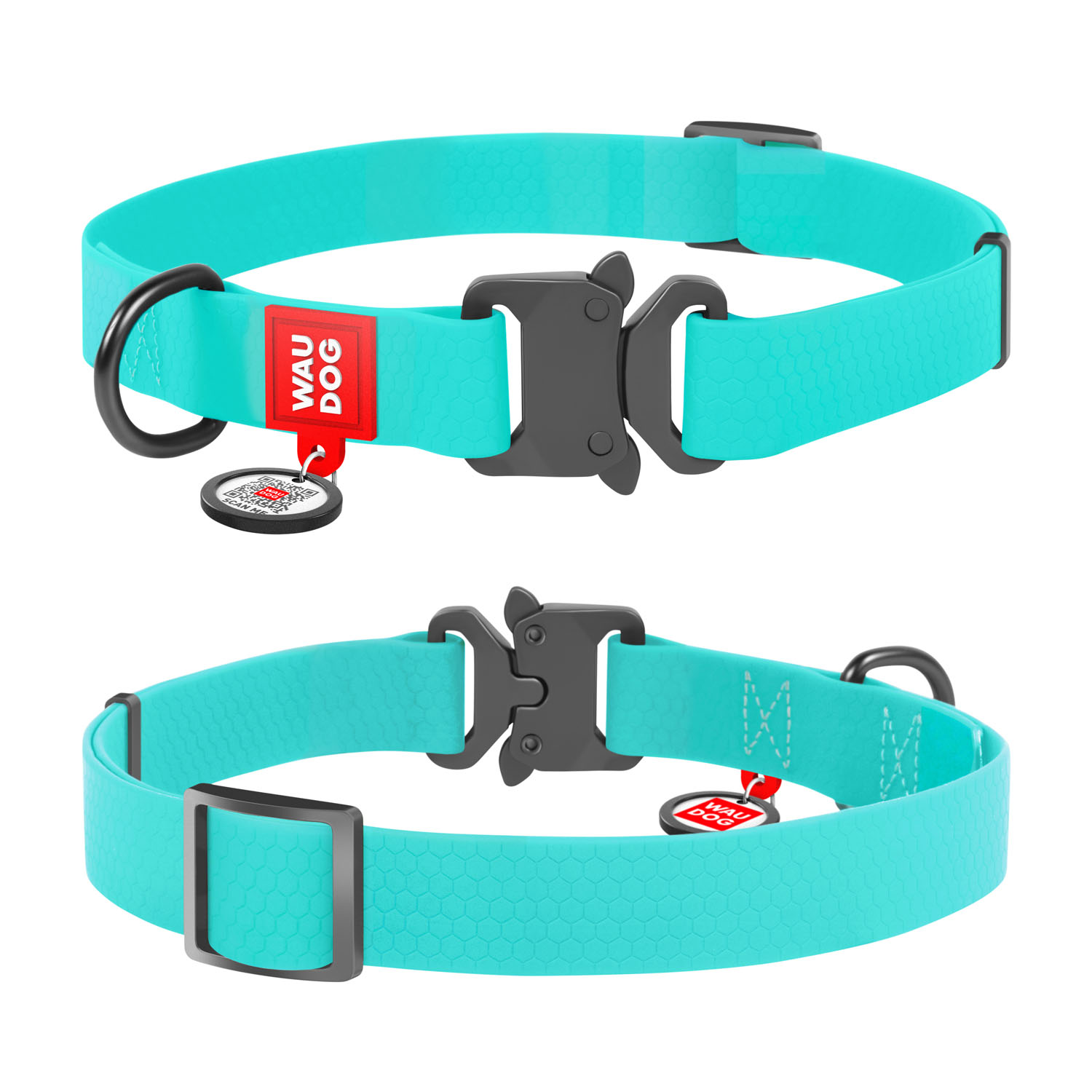 

Ошейник для собак водостойкий WAUDOG Waterproof c QR-паспортом, светящийся, металлическая пряжка-фастекс, XL, Ш 25 мм, Дл 35-58 см (2783)