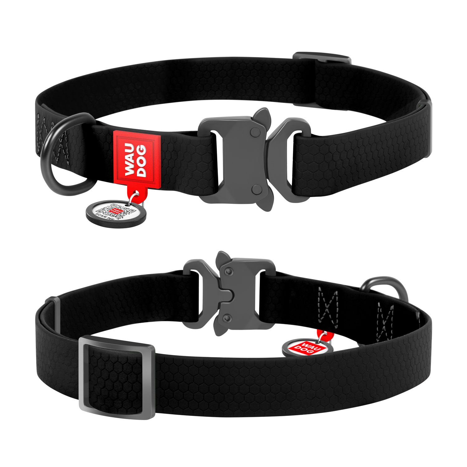 

Ошейник для собак водостойкий WAUDOG Waterproof c QR-паспортом, металлическая пряжка-фастекс, M, Ш 20 мм, Дл 24-40 см (27931)
