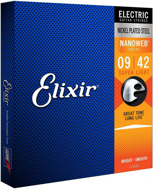 

Elixir 12002 Nanoweb Anti Rust Steels Electric Super Light 9/42