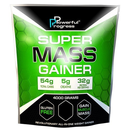 

Гейнер Powerful Progress Super Mass Gainer 4000 грамм Капучино