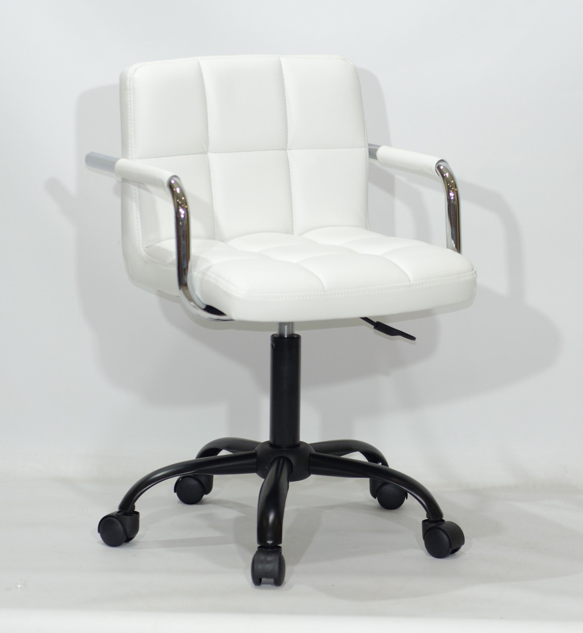 

Стілець Onder Mebli Arno-Arm BK- Office еко шкіра , білий