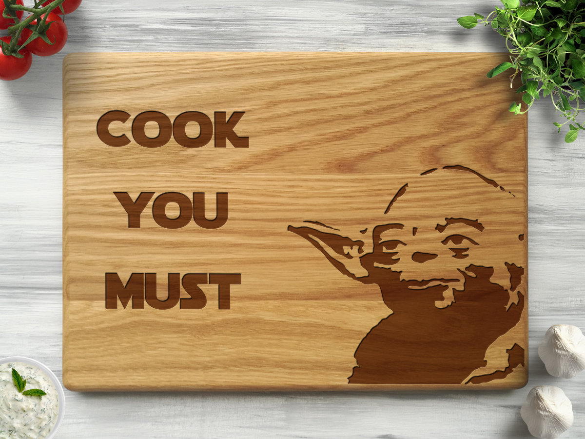 

Дубовая разделочная доска "Cook you must" 25х40 см, WOODPRESENT