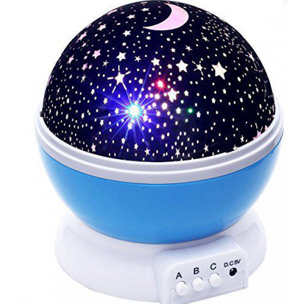 

Ночник-проектор звездное небо Star Master Dream QDP01 rotating projection lamp Голубой