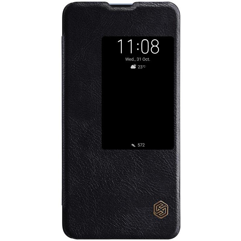 

Кожаный чехол (книжка) Nillkin Qin Series для Huawei Mate 20 X Черный