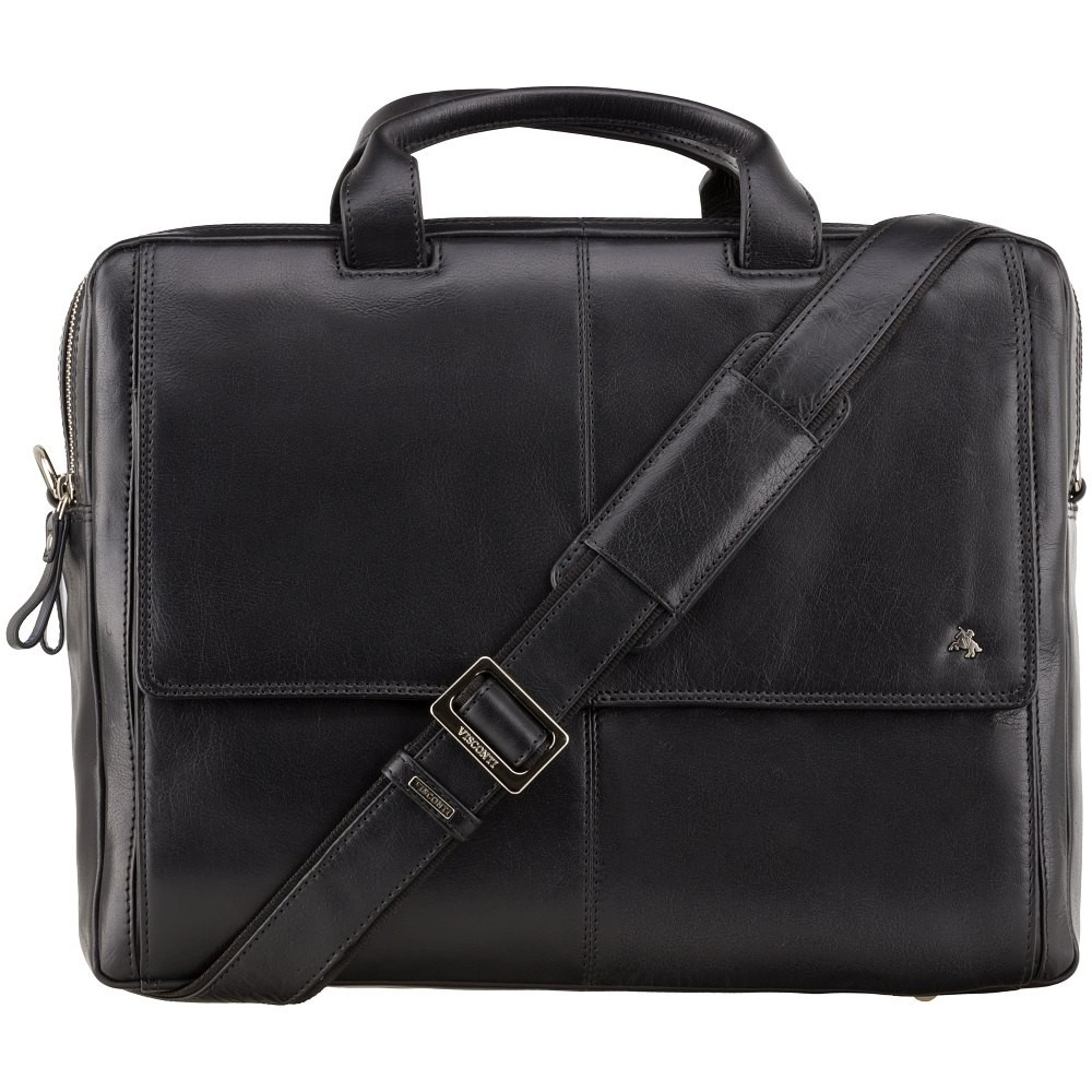 

Кожаная сумка для ноутбука Visconti ML24 Black
