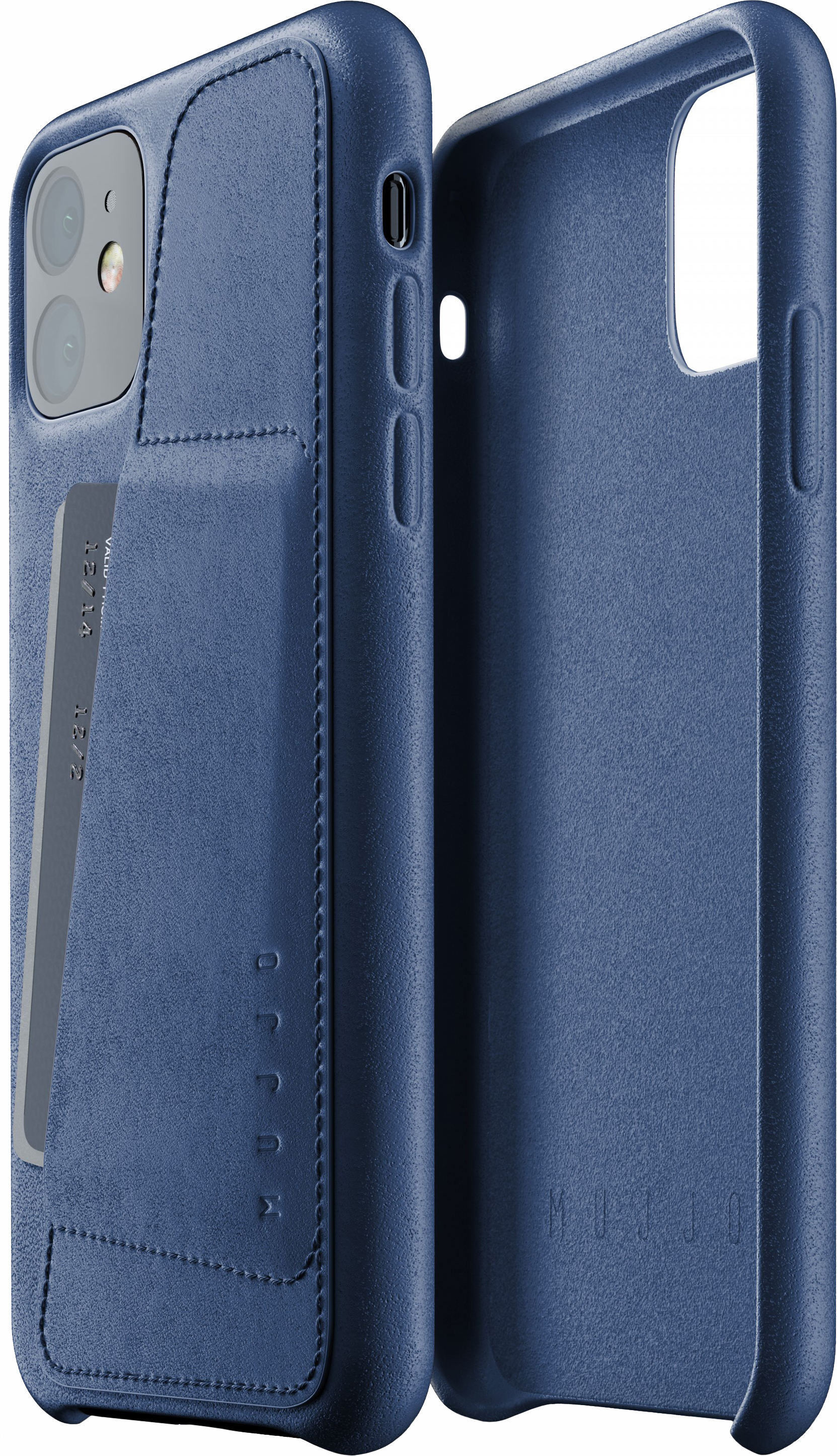 

Панель Mujjo Full Leather Wallet для Apple iPhone 11 Monaco Blue (MUJJO-CL-006-BL)