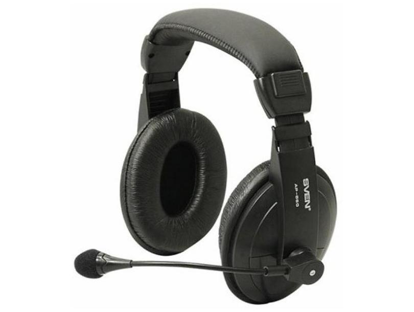 

Наушники с микрофоном (гарнитура) кожаные SVEN AP-860MV