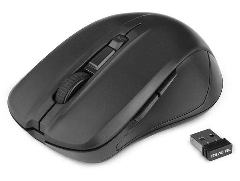 

Мышка REAL-EL RM-307 Wireless (black) USB