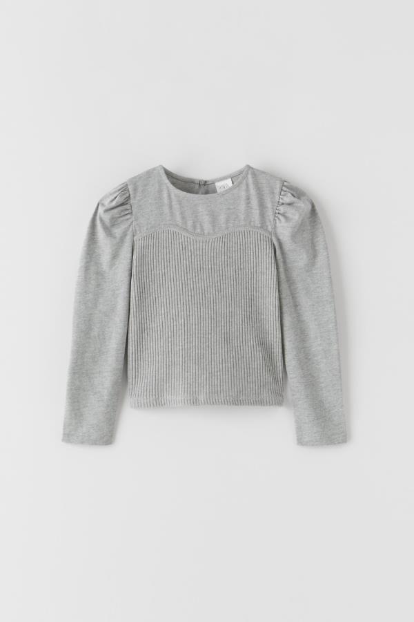 

Блуза Zara д5601 сірий 140