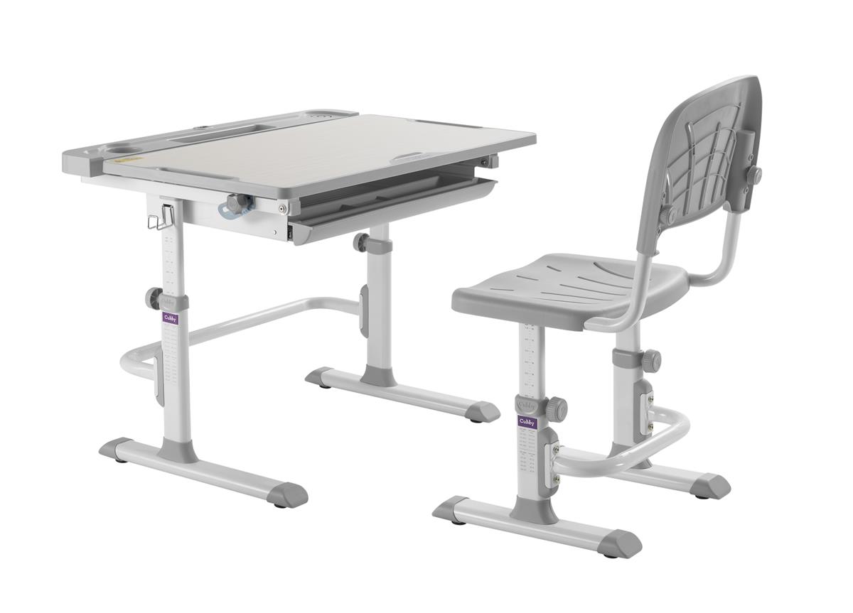 

Комплект парта + стул трансформеры Cubby DISA GREY