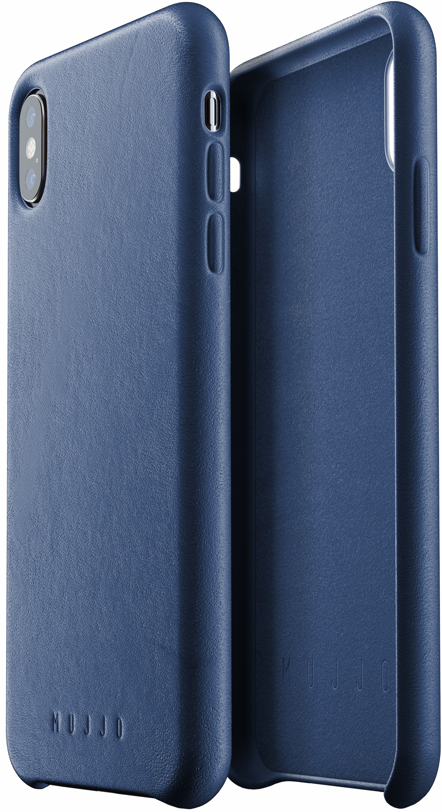 Акція на Панель Mujjo Full Leather для Apple iPhone Xs Max Blue (MUJJO-CS-103-BL) від Rozetka UA