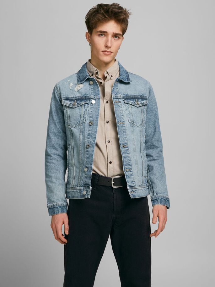 

Джинсовая куртка Jack & Jones JJIJEAN JJJACKET NA 041  Голубой 12183302 Blue Denim, Джинсовая куртка Jack & Jones JJIJEAN JJJACKET NA 041 M Голубой 12183302 Blue Denim