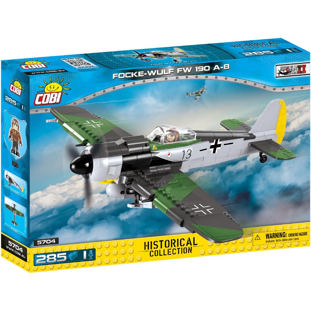 

Конструктор Cobi Истребитель Focke-Wulf FW-190 285 деталей (COBI-5704)