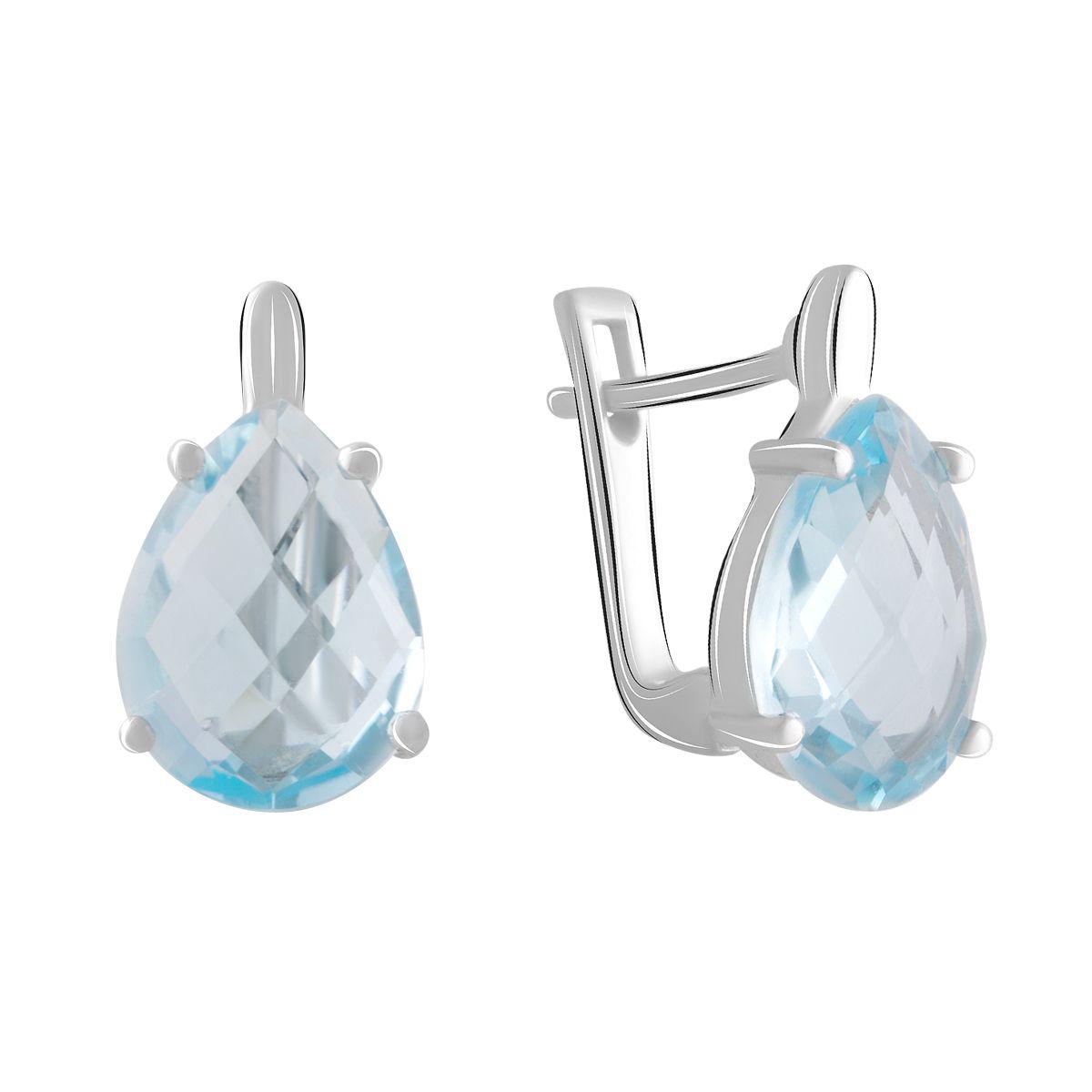 

Серебряные серьги SilverAlex с натуральным топазом 7.3ct