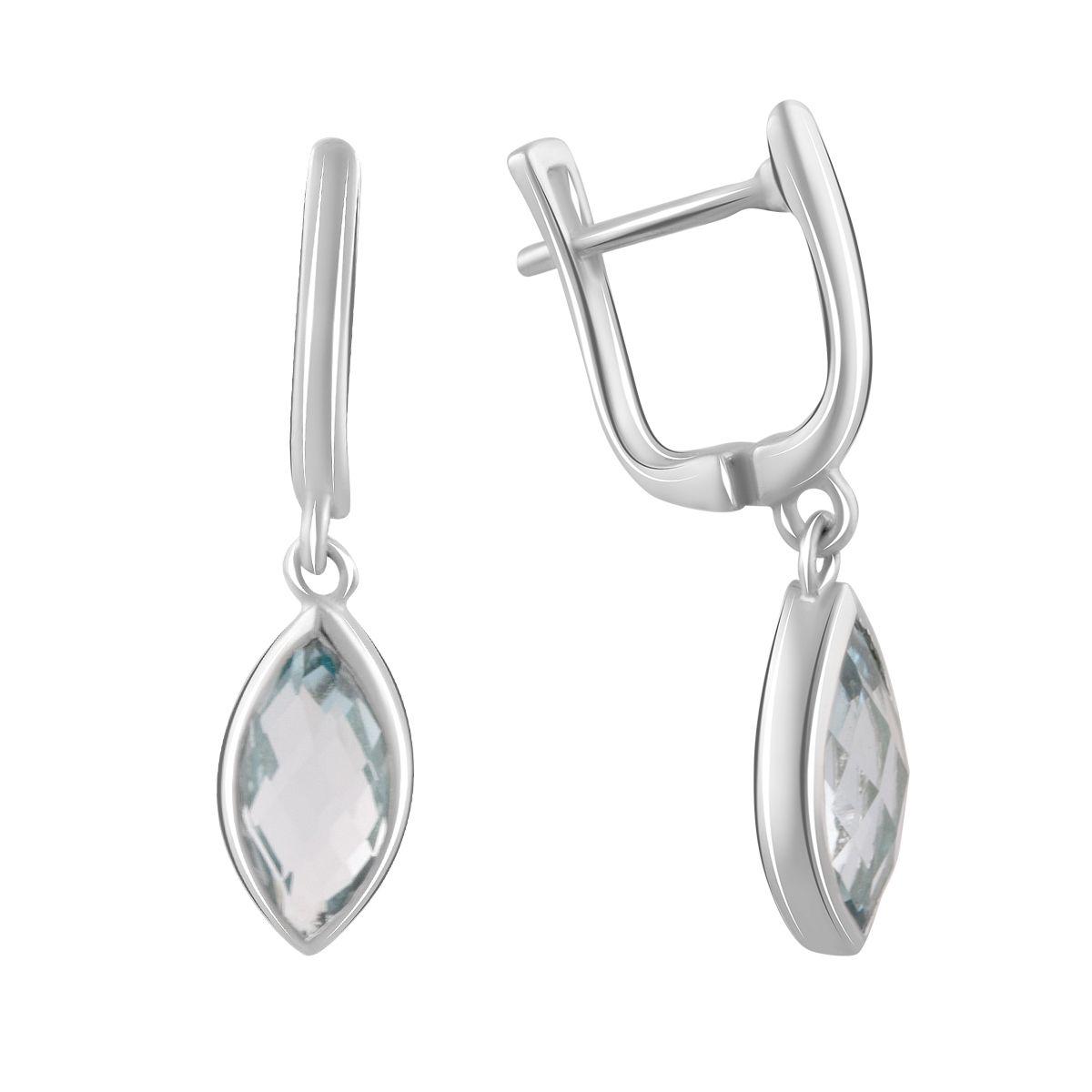 

Серебряные серьги SilverAlex с натуральным топазом 4.25ct