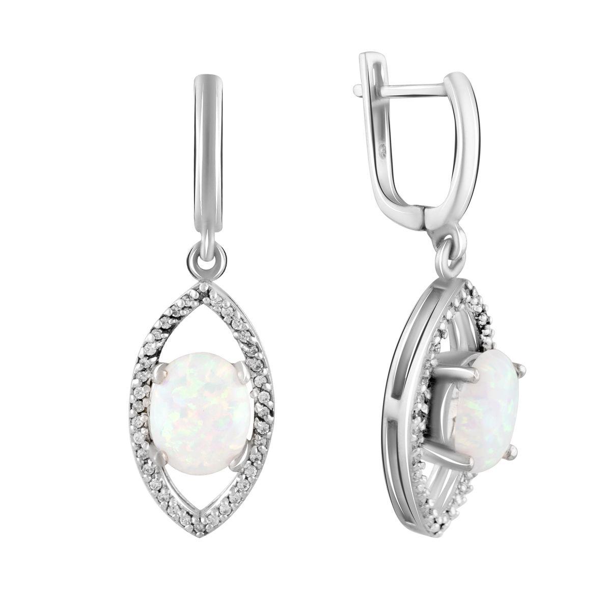 

Серебряные серьги SilverAlex с опалом
