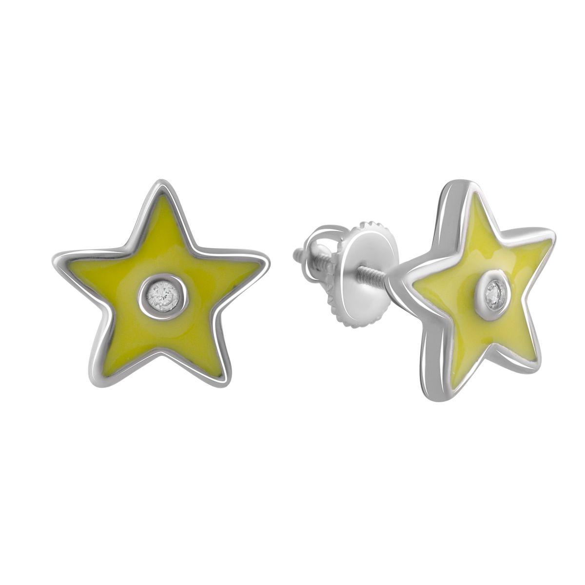 

Серебряные серьги SilverAlex с емаллю