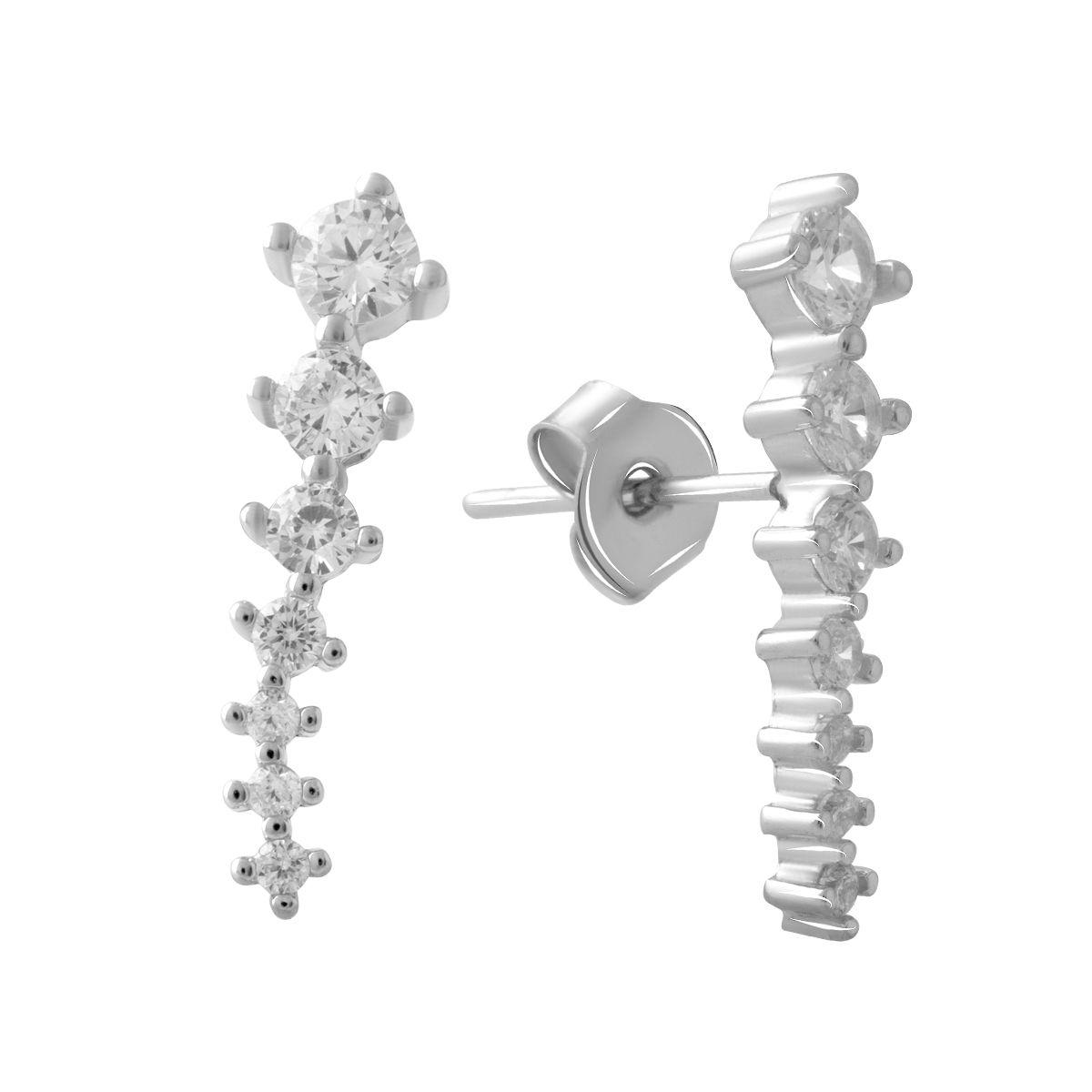 

Серебряные серьги SilverAlex с фианитами