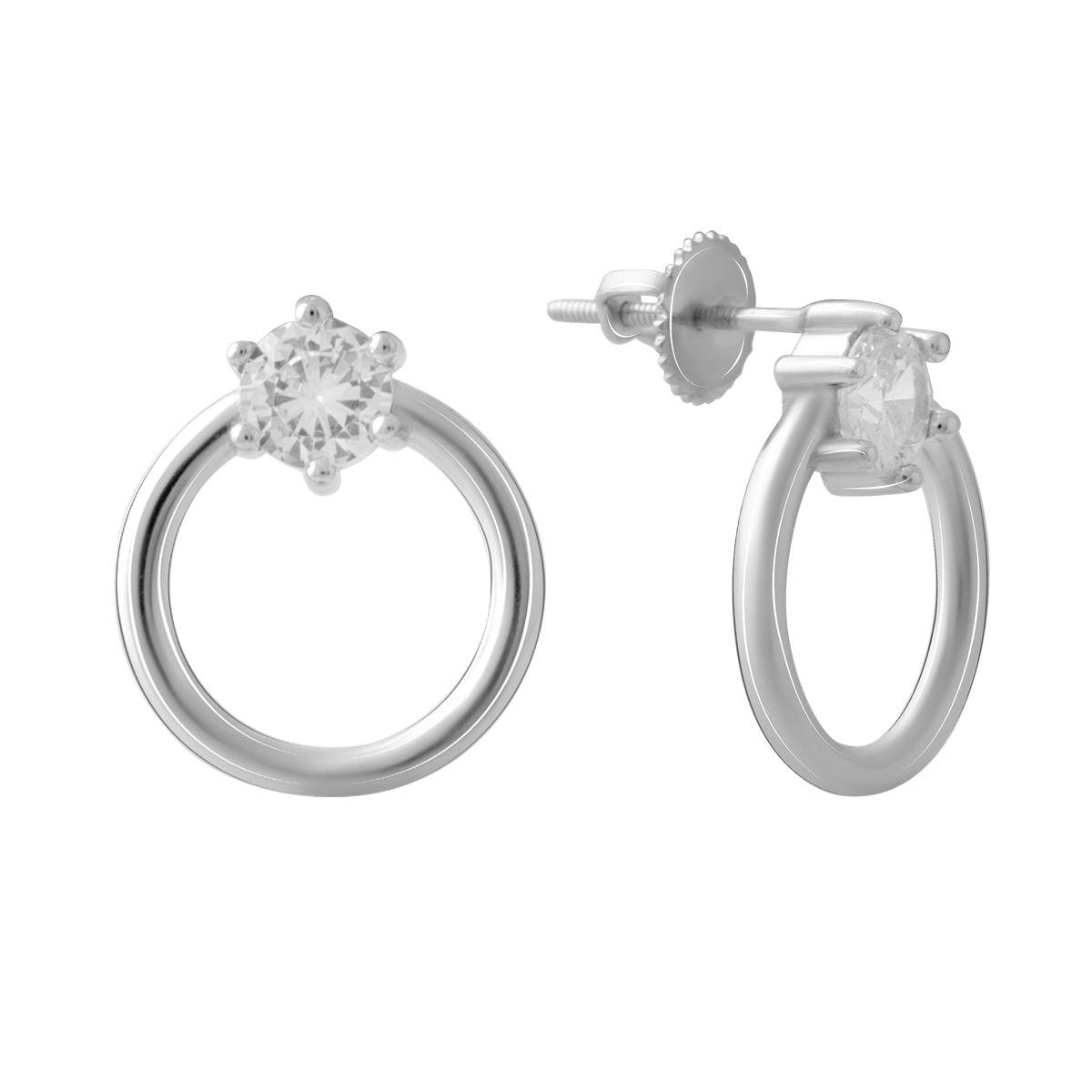 

Серебряные серьги SilverAlex с фианитами