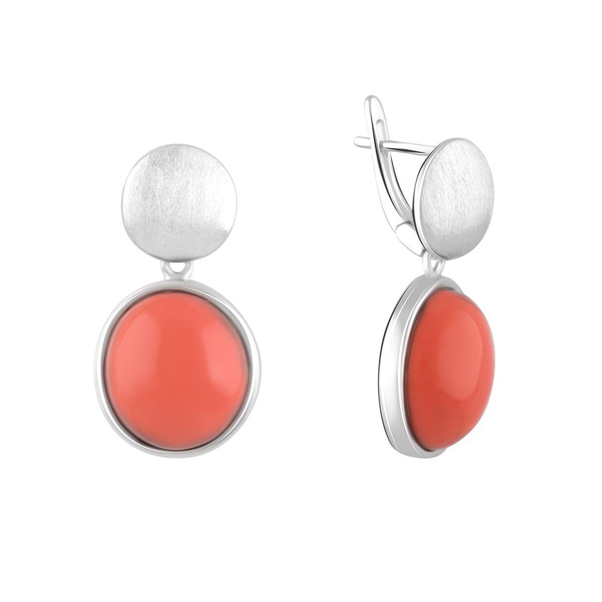 

Серебряные серьги SilverAlex с кораллом