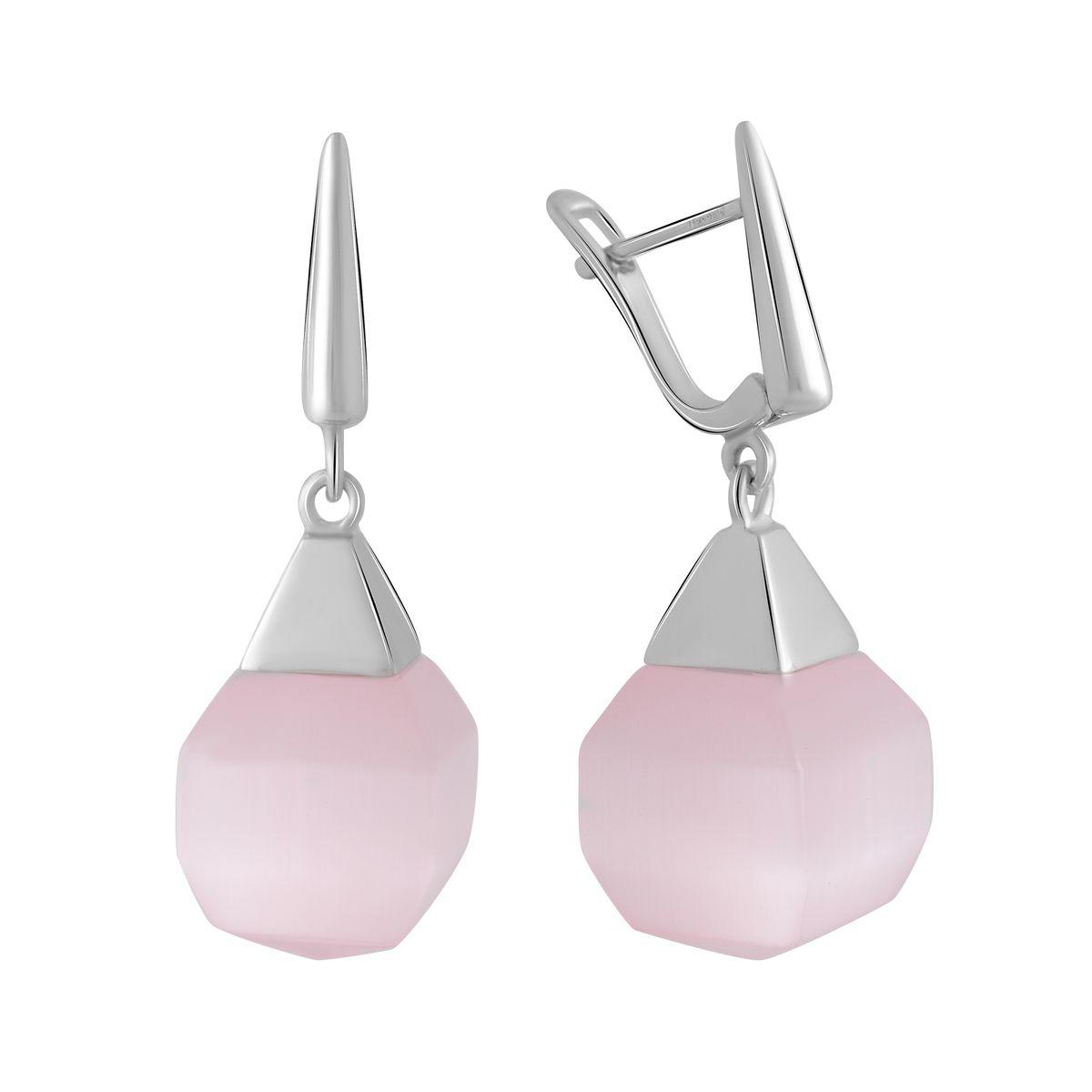 

Серебряные серьги SilverAlex с кошачим глазом