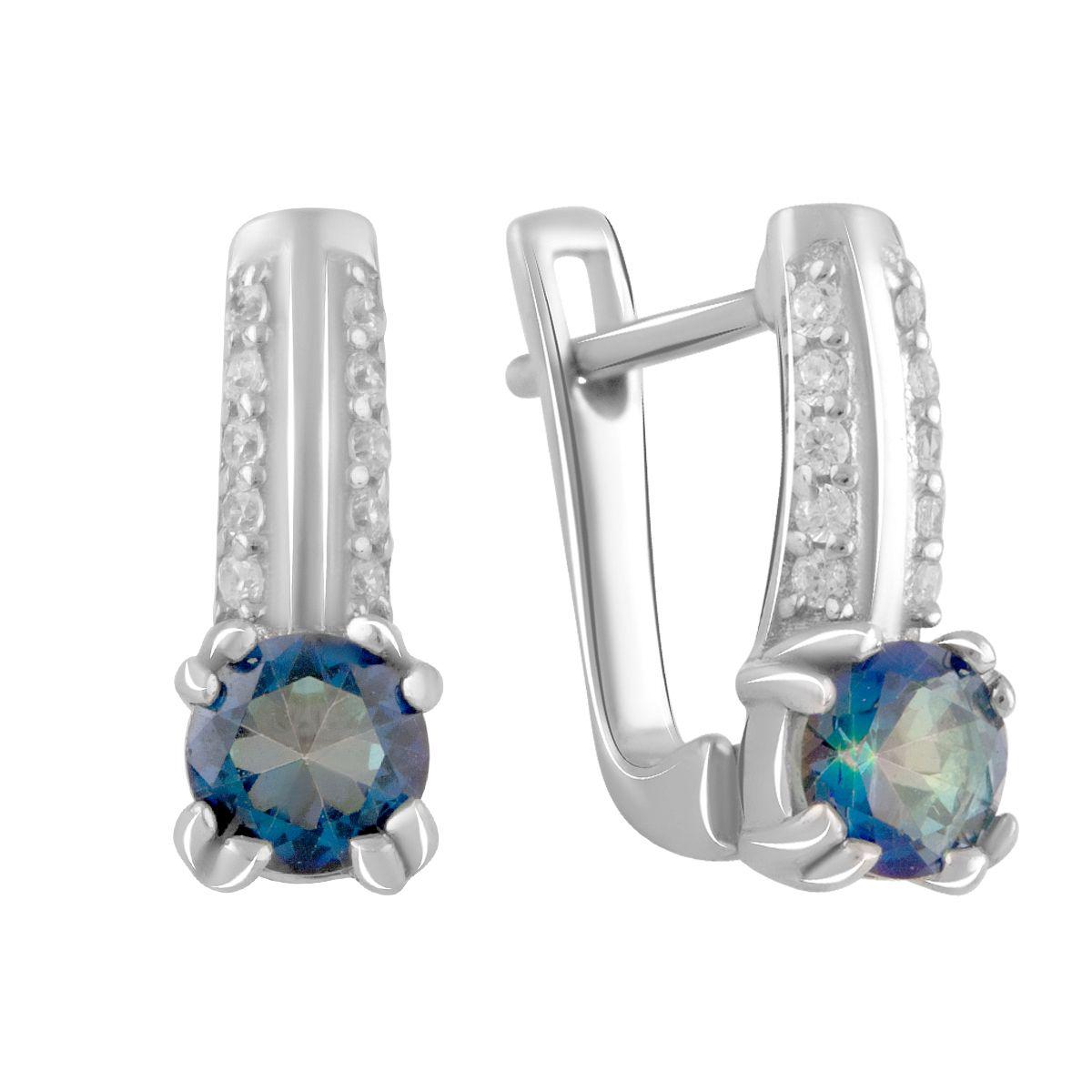 

Серебряные серьги SilverAlex с натуральным мистик топазом 0.75ct