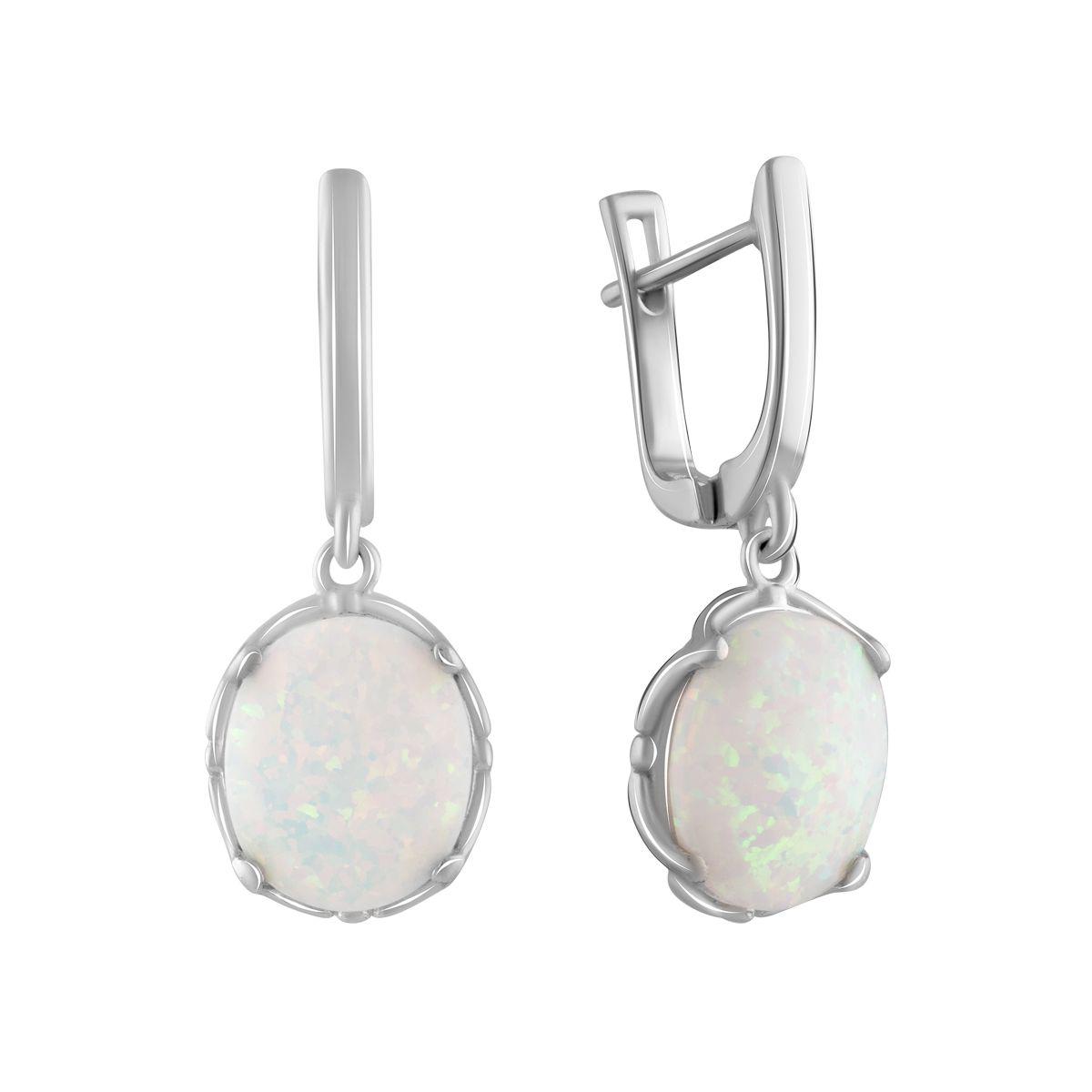 

Серебряные серьги SilverAlex с опалом 3.934ct