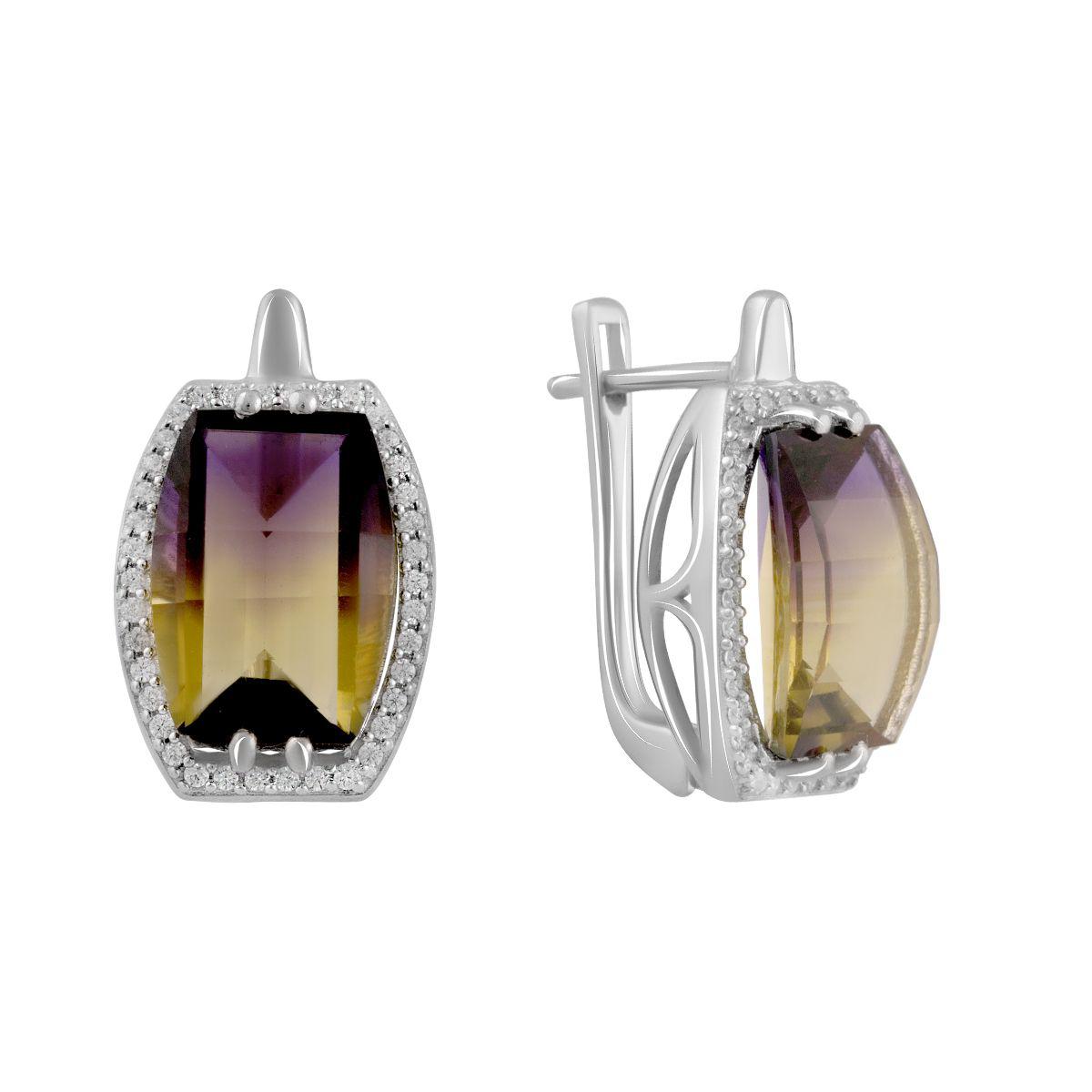 

Серебряные серьги SilverAlex с аметрином nano 11.345ct
