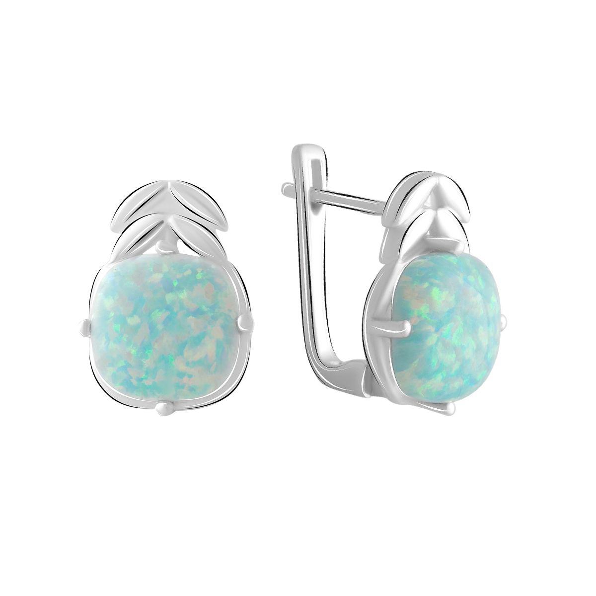 

Серебряные серьги SilverAlex с опалом 3.63ct