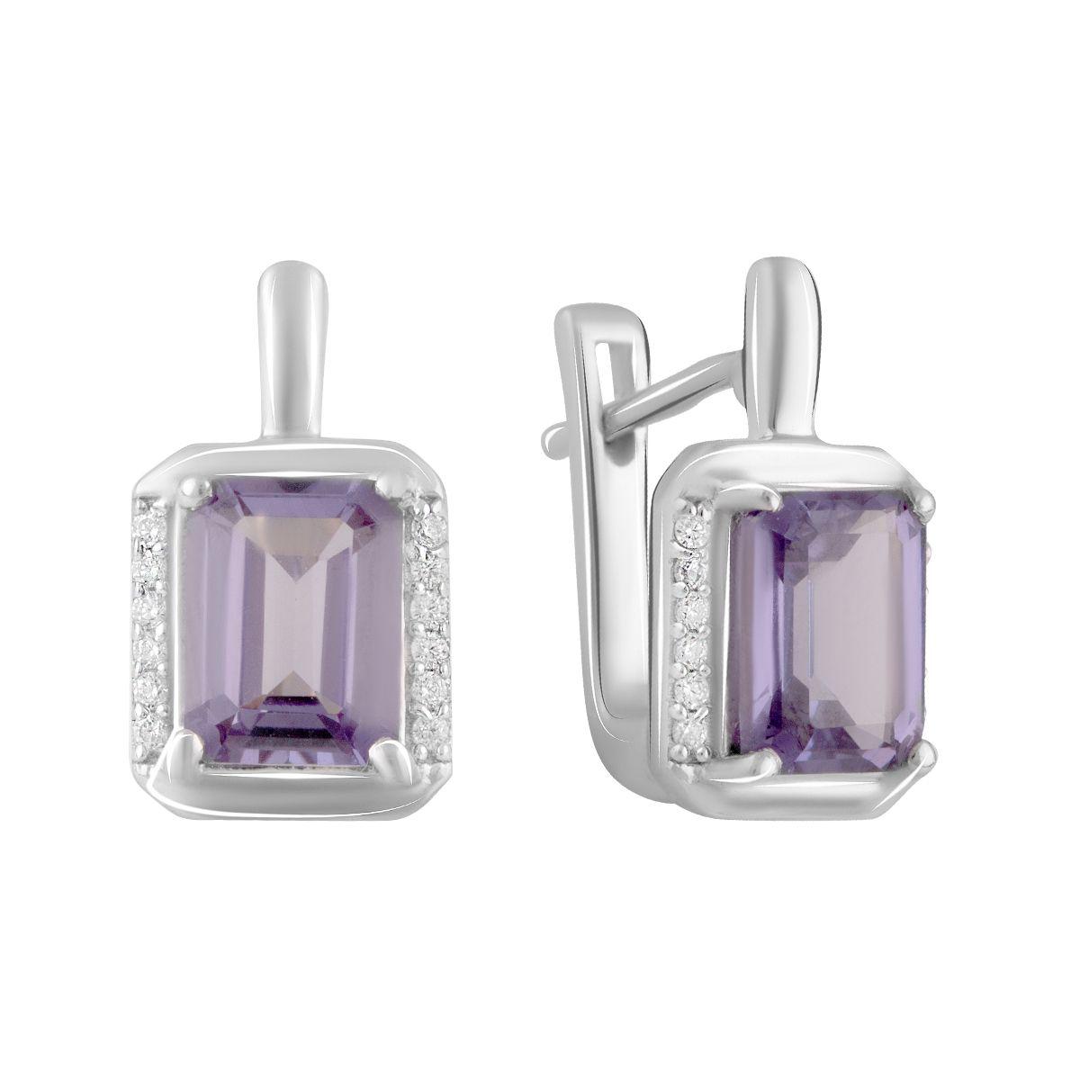 

Серебряные серьги SilverAlex с александритом 4.375ct