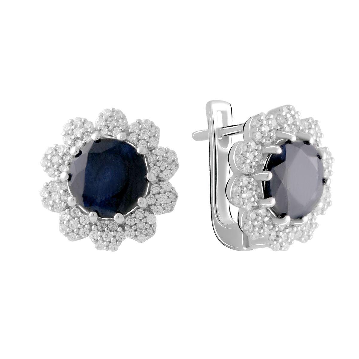 

Серебряные серьги SilverAlex с натуральным сапфиром 5.643ct