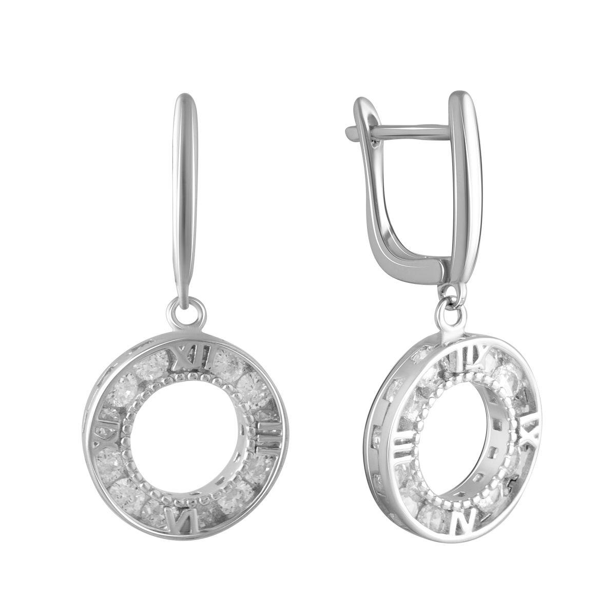 

Серебряные серьги SilverAlex с фианитами