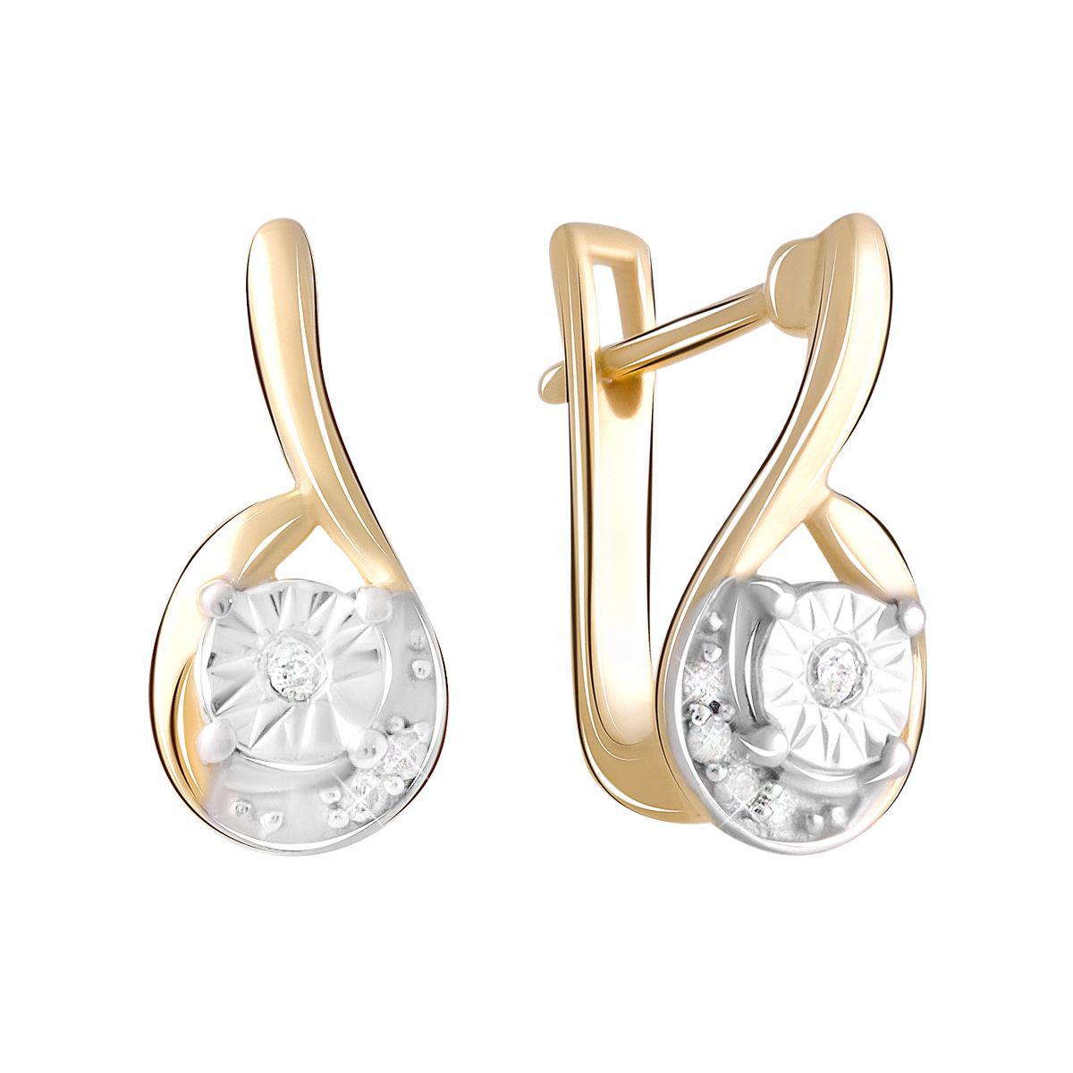 

Серебряные серьги SilverAlex с натуральными бриллиантом 0.06ct