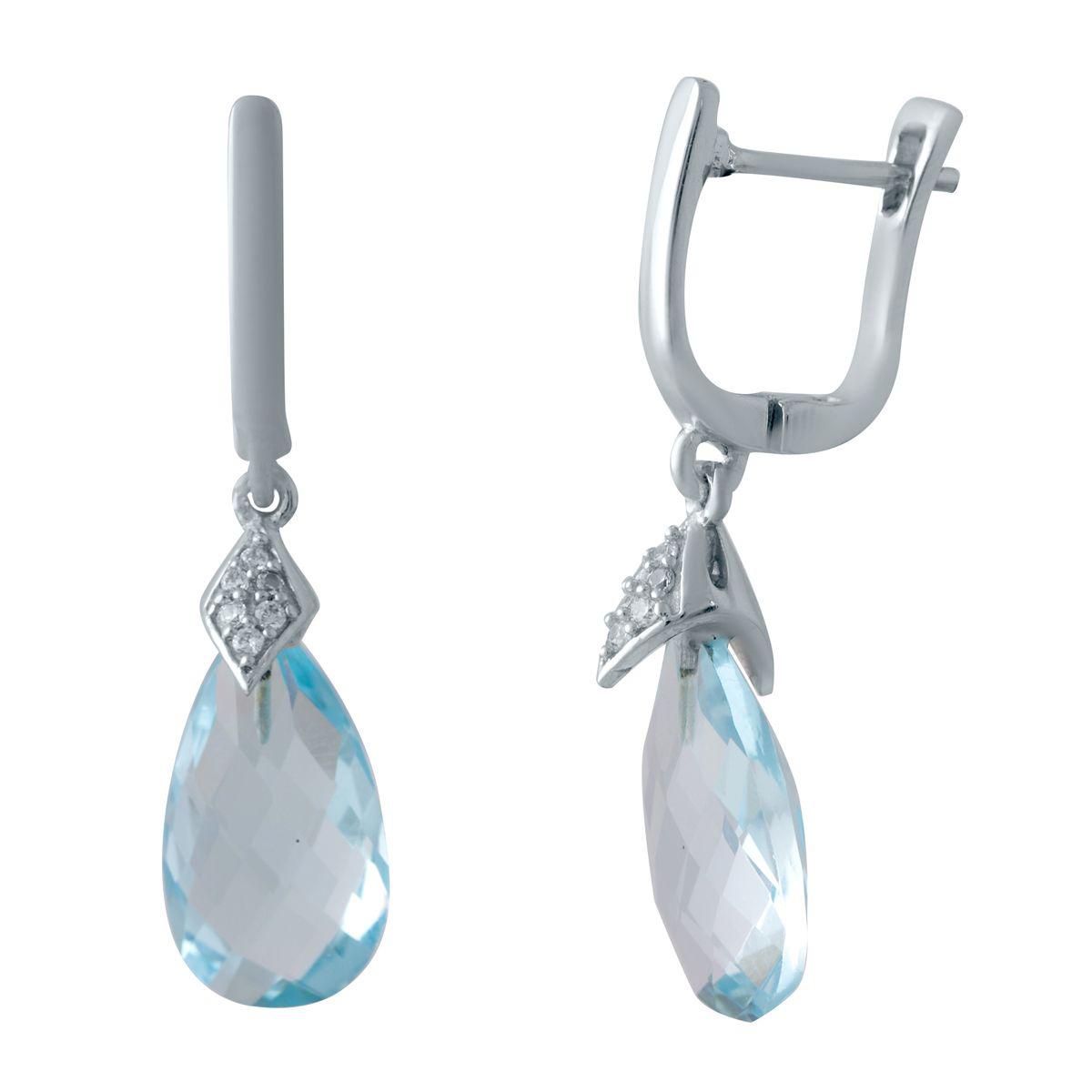 

Серебряные серьги SilverAlex с натуральным топазом 10.438ct