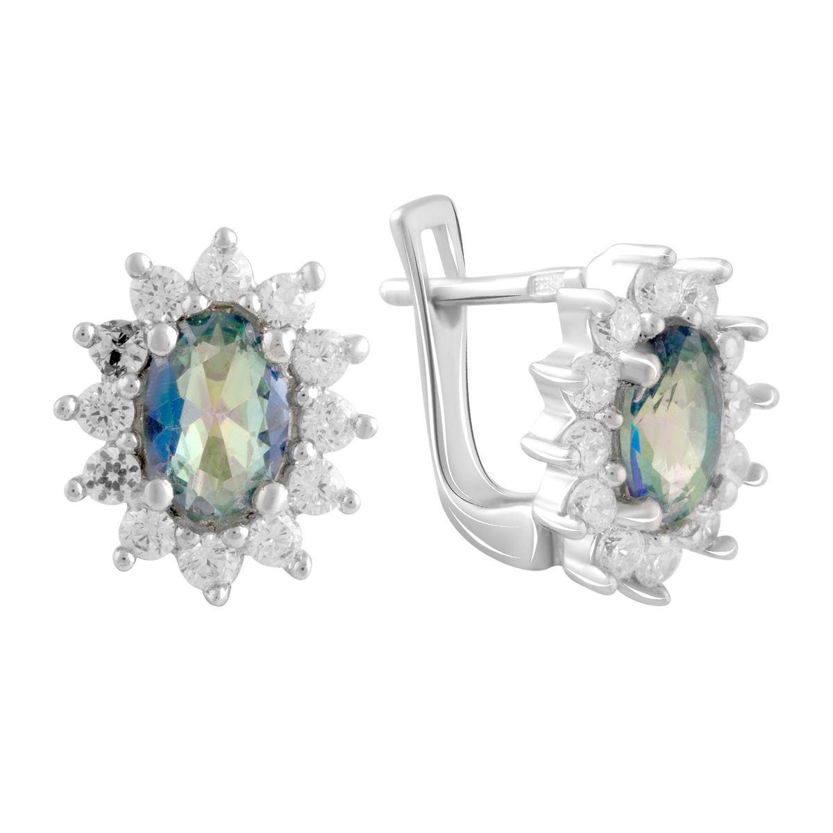 

Серебряные серьги SilverAlex с натуральным мистик топазом 1.05ct