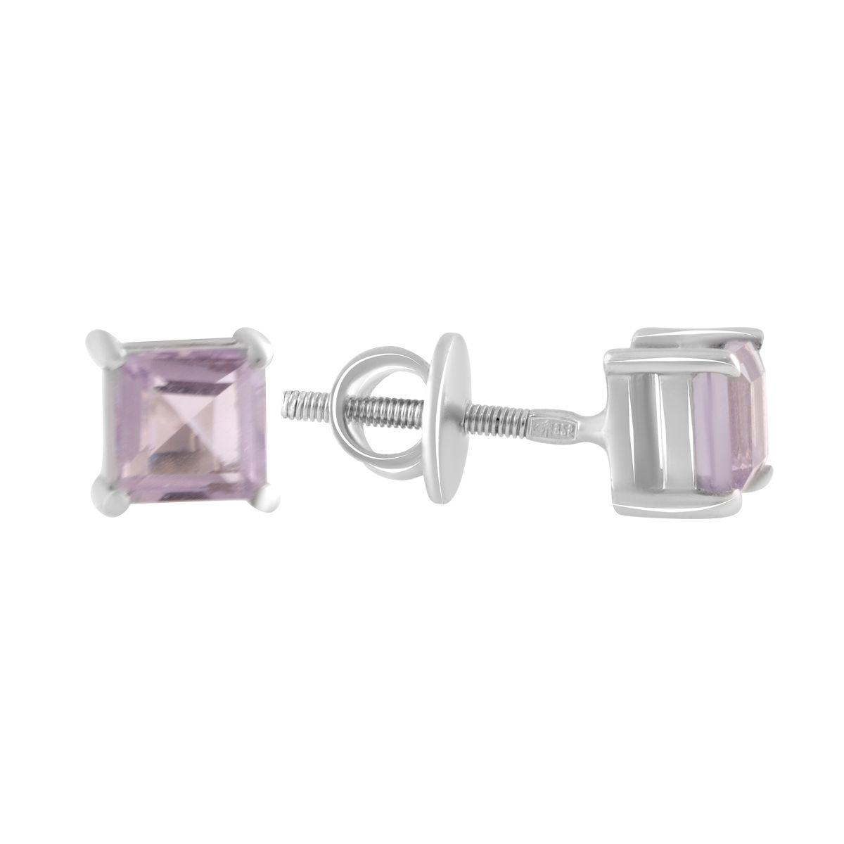 

Серебряные серьги SilverAlex с натуральным аметистом 1.22ct