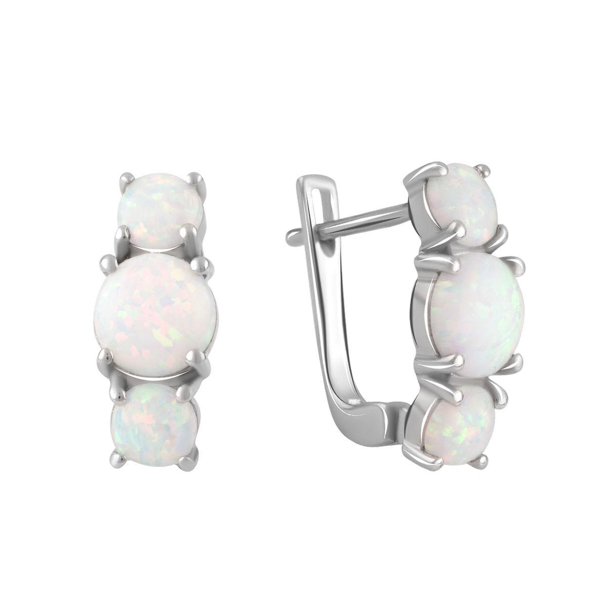 

Серебряные серьги SilverAlex с опалом 1.075ct