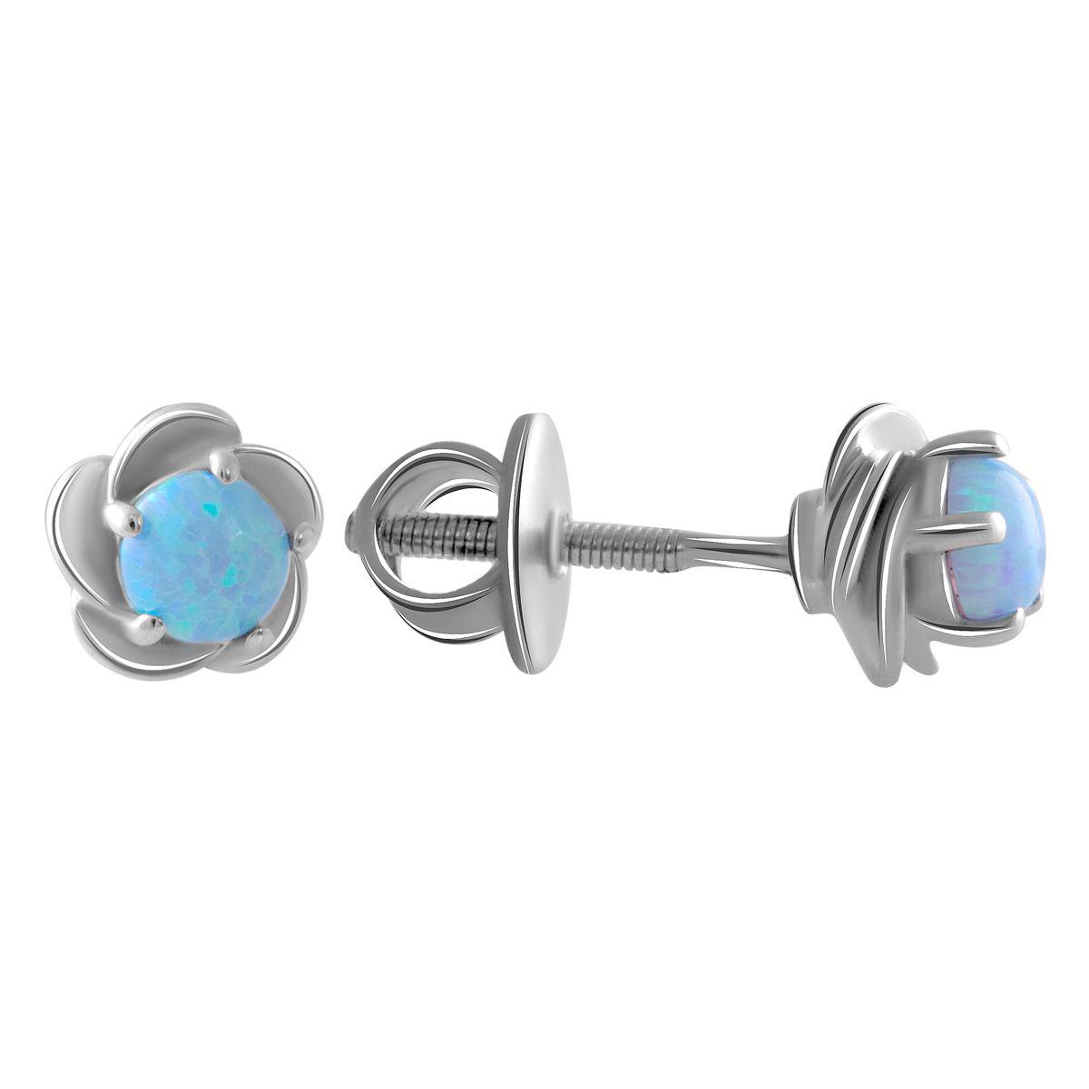 

Серебряные серьги SilverAlex с опалом