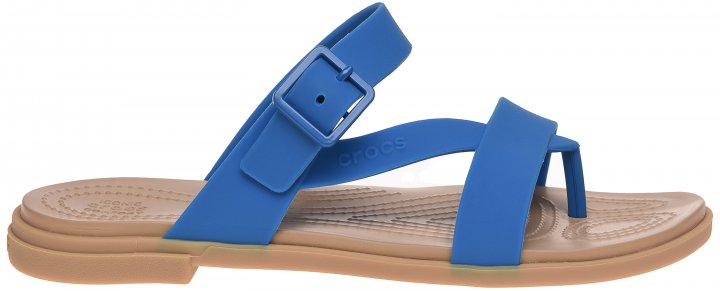 

Шлепанцы Crocs Jibbitz Tulum Toe Post Sandal 206108-4KK W7 37-38 23.8 см голубые