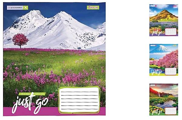 

Тетрадь А5 24 листа в клетку Just go (20шт. в упак микс дизайнов) 1 Вересня (765441)