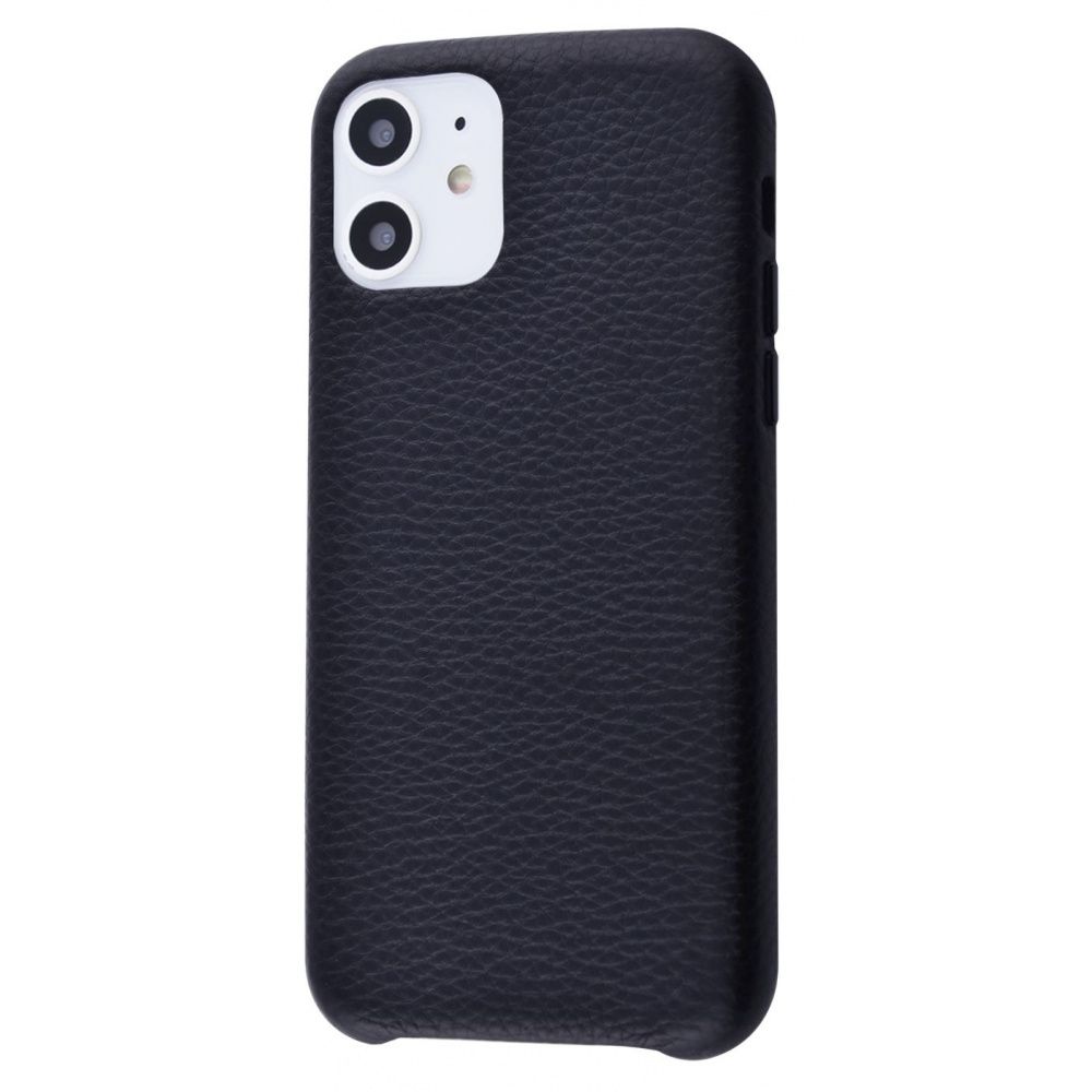 

Чехол Natural Leather Grainy для iPhone 11 black