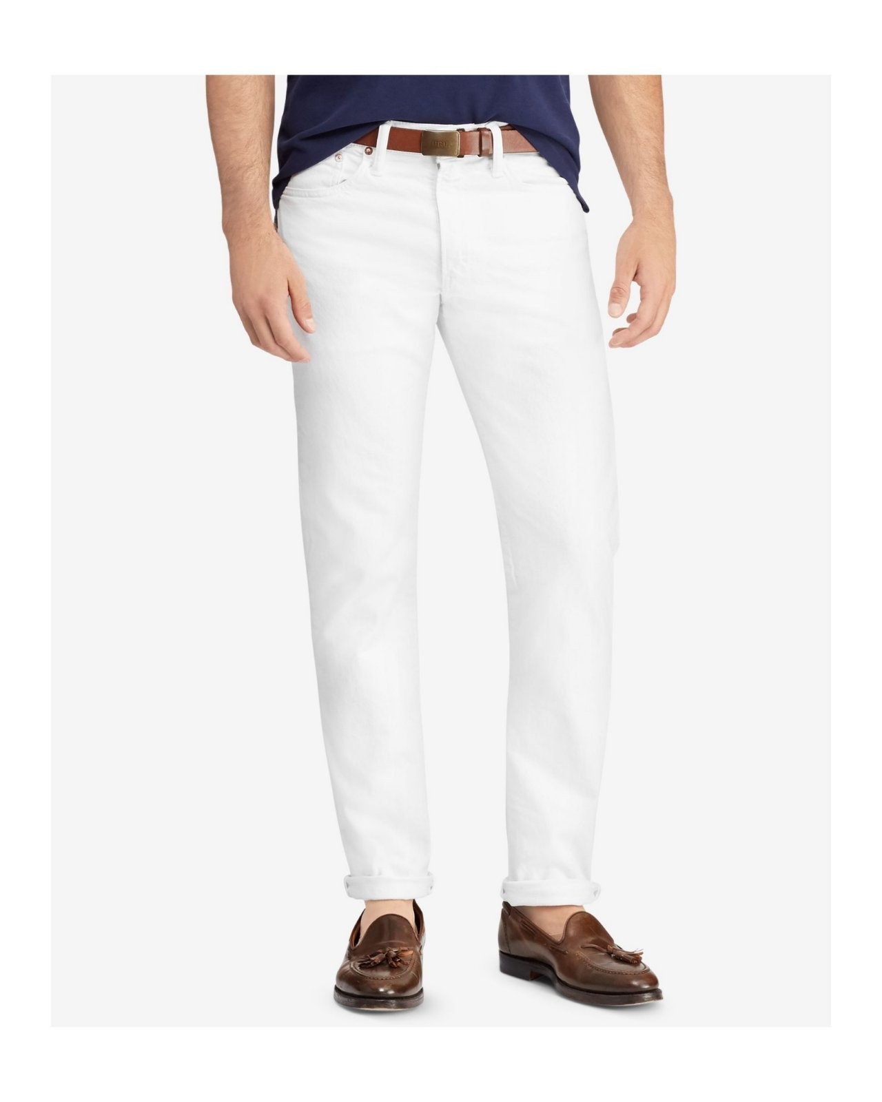 

Джинсы мужские Polo Ralph Lauren New Hudson White прямого кроя Varick, белый, 710726968001, размер 38х30