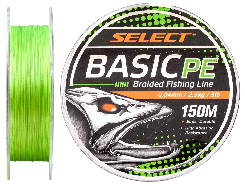 

Шнур Select Basic PE 150m (салат.) 0.04mm 5lb/2.5kg (арт.123418701950)