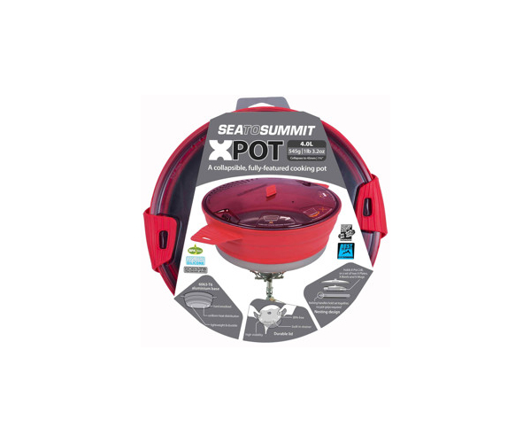 

Кастрюля Sea To Summit X-Pot 25.4х8.89см red (арт.123422481851)