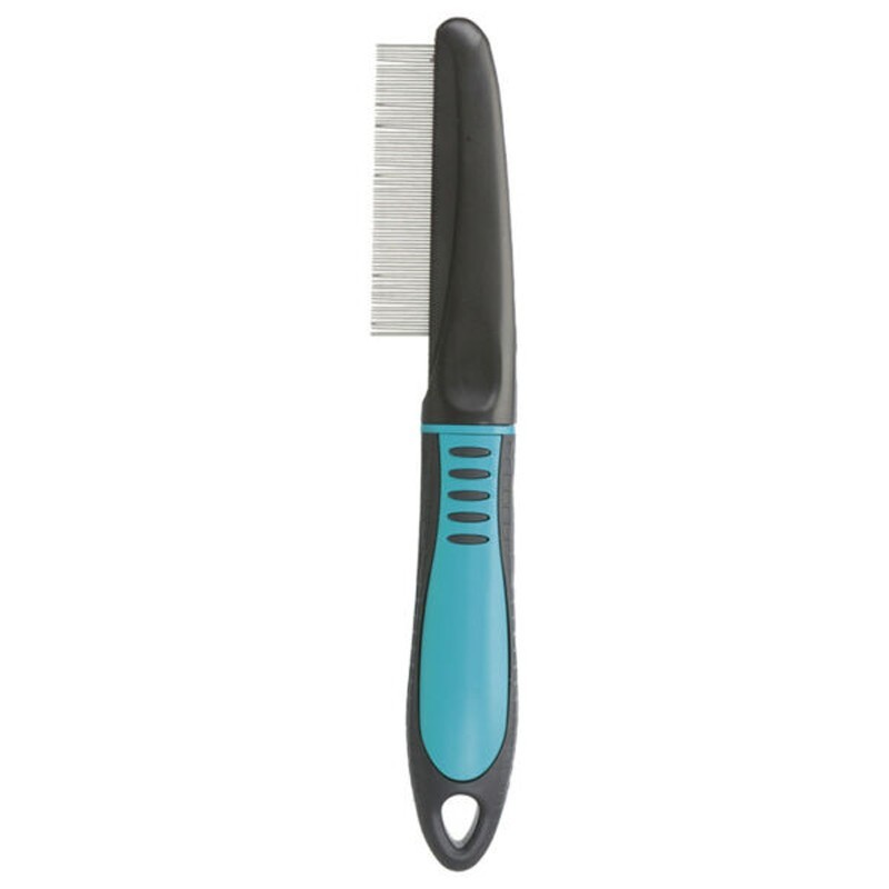 

Расческа Trixie Flea and Dust Comb BGL-TX-1478 для вычесывания паразитов с короткими частыми зубьями 21.5 см