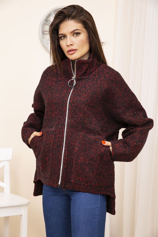 

Пальто AGER XL Черно-красный 102R084