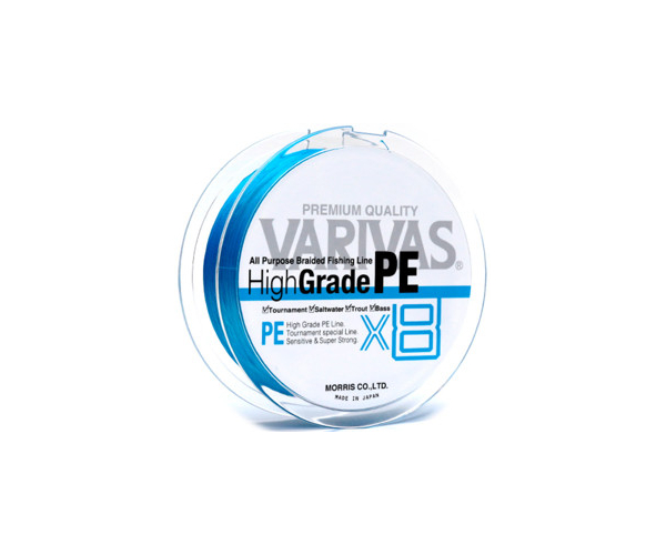 

Шнур Varivas High Grade PE X8 Ocean Blue 150m #0.8 (арт.123421356225)