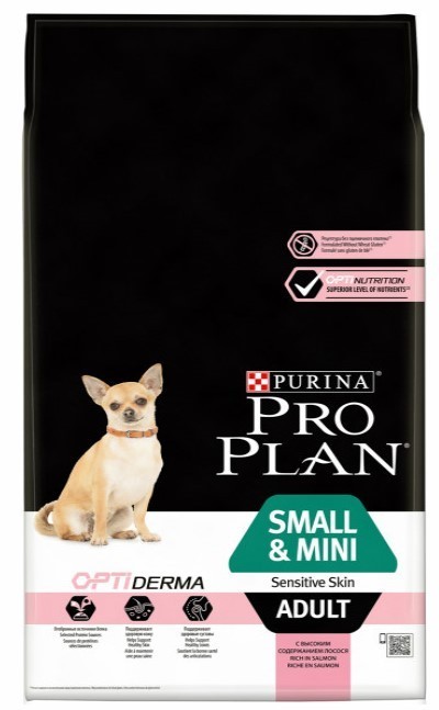 

Сухий корм для собак міні порід Purina Pro Plan Small & Mini Sensitive Skin з лососем 7 кг (7613035123441)